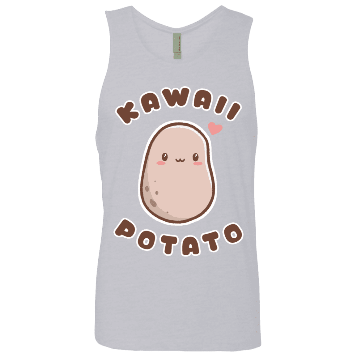 T-Shirts Heather Grey / S Kawaii Potato Men's Premium Tank Top