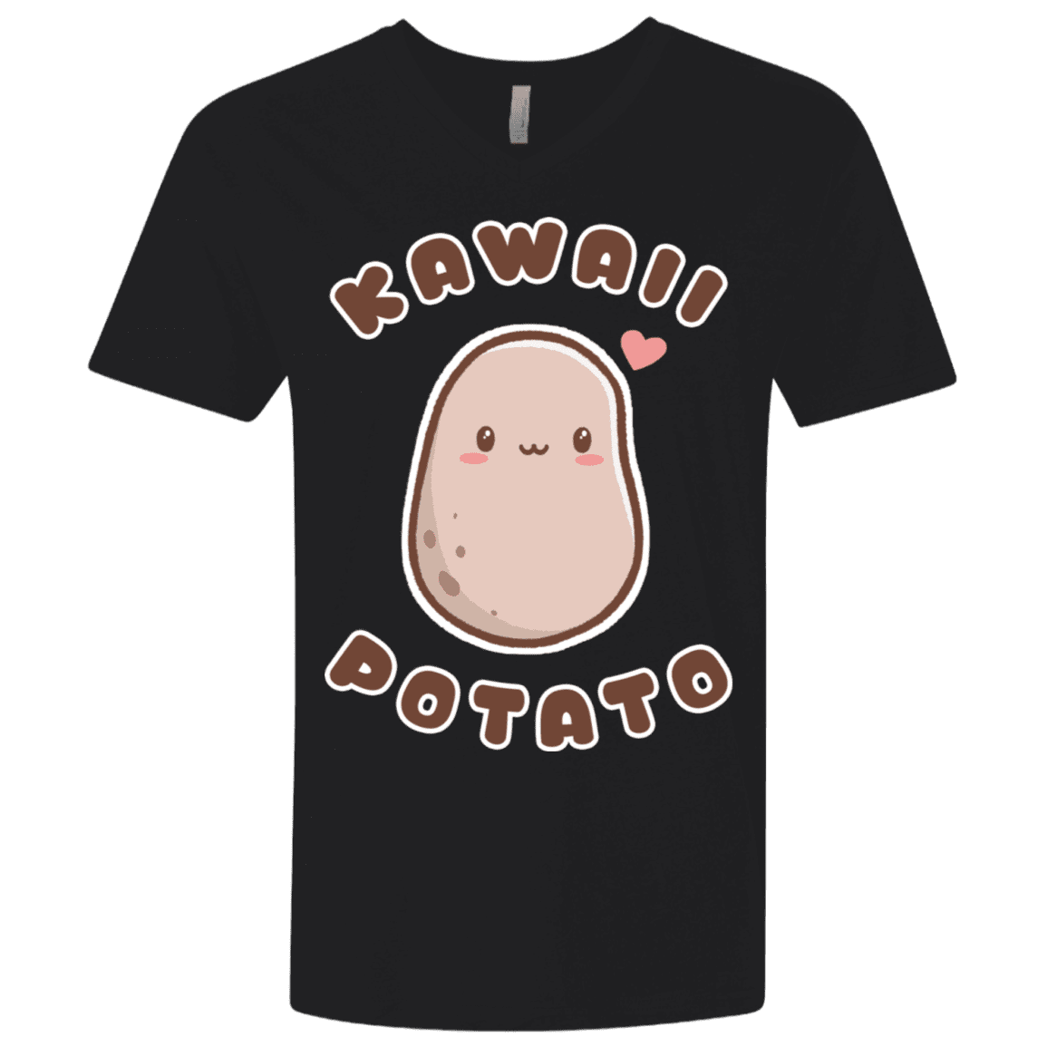 T-Shirts Black / X-Small Kawaii Potato Men's Premium V-Neck