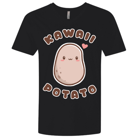 T-Shirts Black / X-Small Kawaii Potato Men's Premium V-Neck