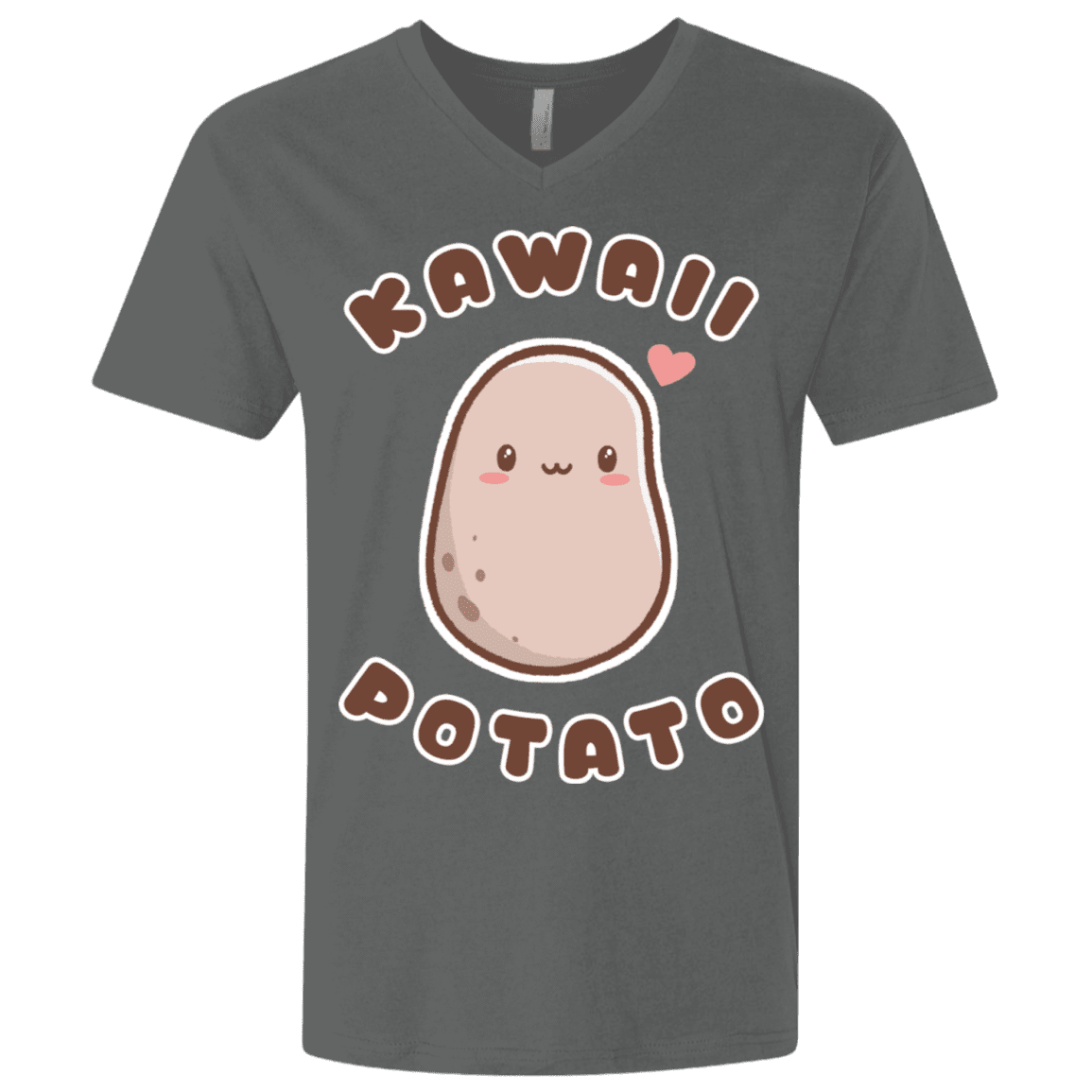 T-Shirts Heavy Metal / X-Small Kawaii Potato Men's Premium V-Neck