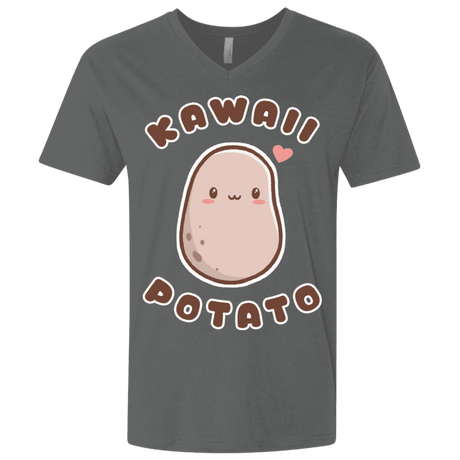 T-Shirts Heavy Metal / X-Small Kawaii Potato Men's Premium V-Neck