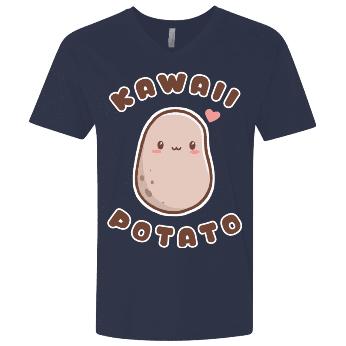 T-Shirts Midnight Navy / X-Small Kawaii Potato Men's Premium V-Neck