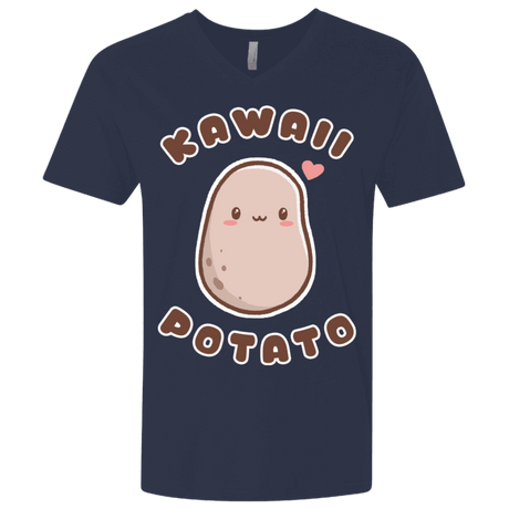 T-Shirts Midnight Navy / X-Small Kawaii Potato Men's Premium V-Neck