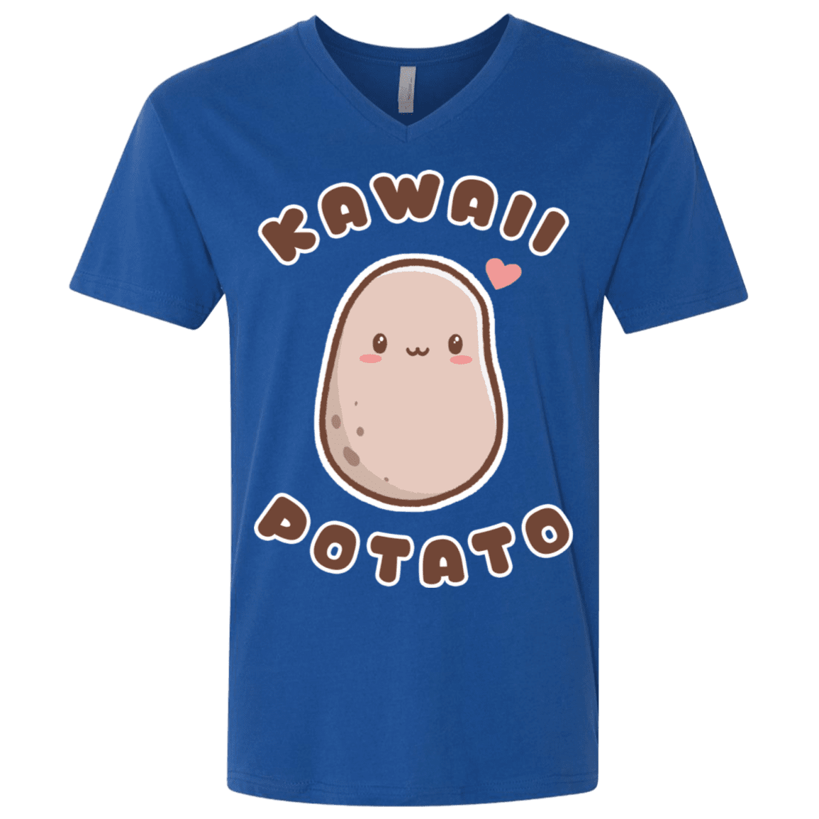 T-Shirts Royal / X-Small Kawaii Potato Men's Premium V-Neck