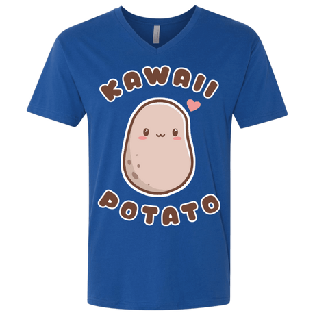 T-Shirts Royal / X-Small Kawaii Potato Men's Premium V-Neck