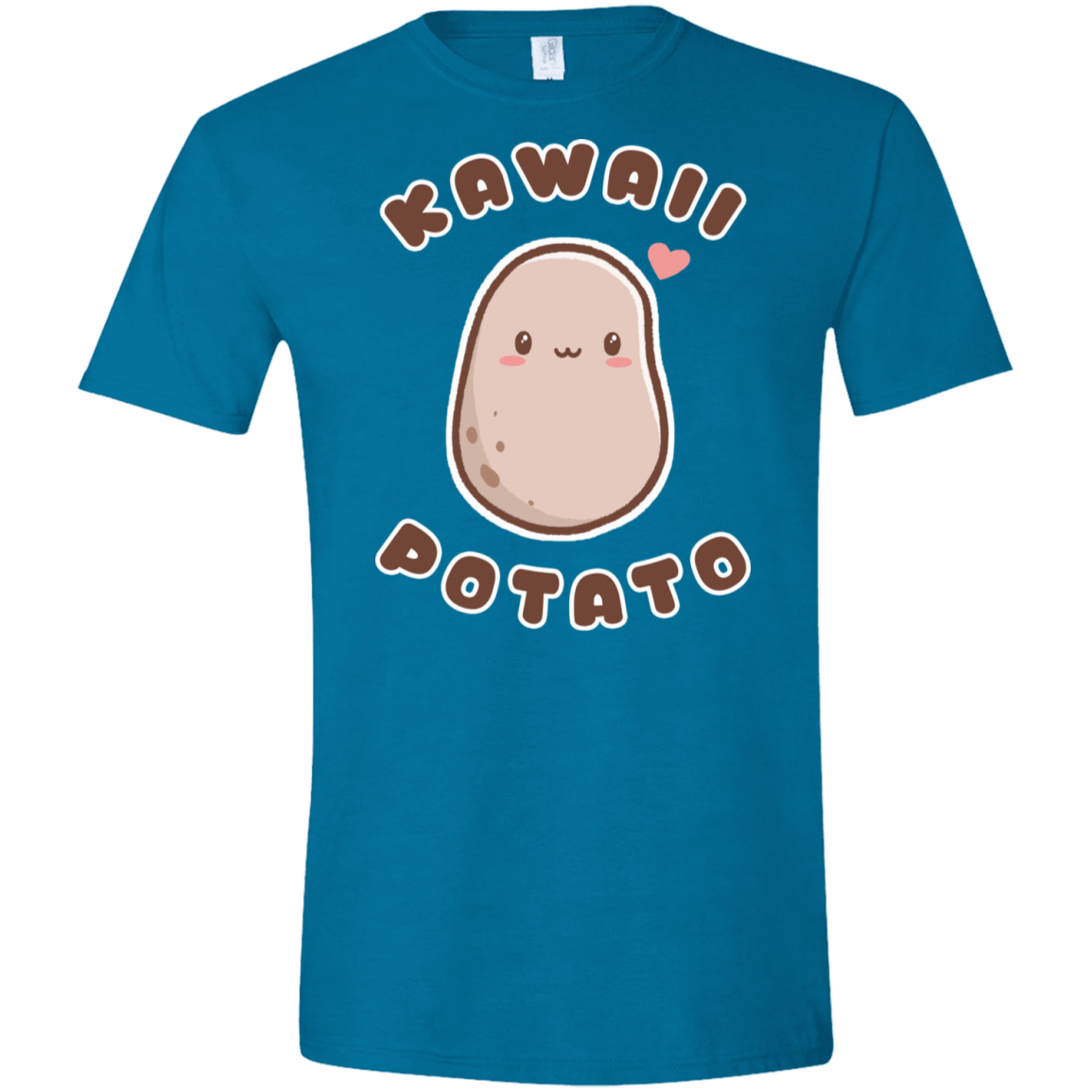T-Shirts Antique Sapphire / S Kawaii Potato Men's Semi-Fitted Softstyle