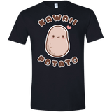 T-Shirts Black / X-Small Kawaii Potato Men's Semi-Fitted Softstyle