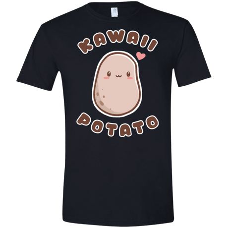 T-Shirts Black / X-Small Kawaii Potato Men's Semi-Fitted Softstyle