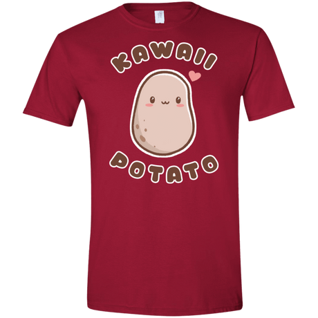 T-Shirts Cardinal Red / S Kawaii Potato Men's Semi-Fitted Softstyle