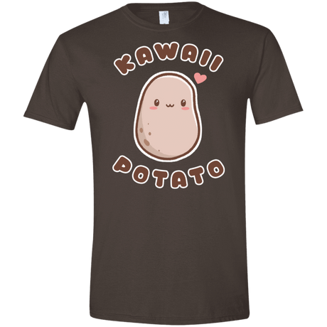 T-Shirts Dark Chocolate / S Kawaii Potato Men's Semi-Fitted Softstyle