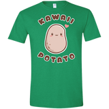 T-Shirts Heather Irish Green / M Kawaii Potato Men's Semi-Fitted Softstyle