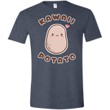 T-Shirts Heather Navy / S Kawaii Potato Men's Semi-Fitted Softstyle