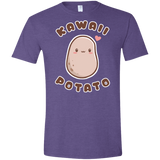 T-Shirts Heather Purple / S Kawaii Potato Men's Semi-Fitted Softstyle