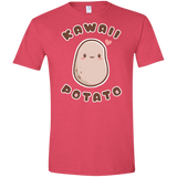 T-Shirts Heather Red / S Kawaii Potato Men's Semi-Fitted Softstyle