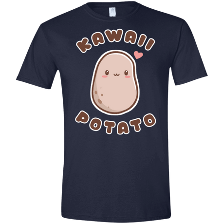 T-Shirts Navy / X-Small Kawaii Potato Men's Semi-Fitted Softstyle