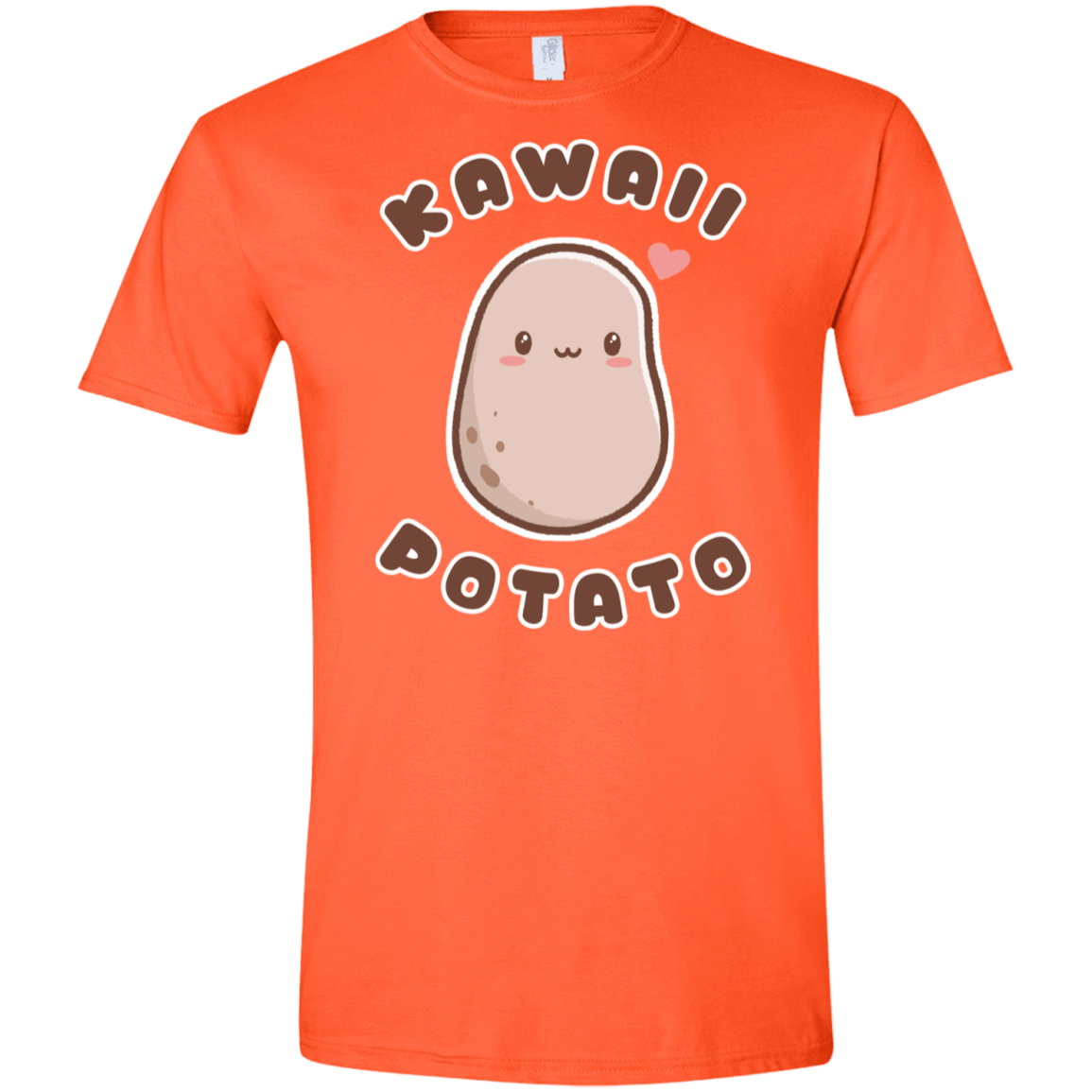 T-Shirts Orange / S Kawaii Potato Men's Semi-Fitted Softstyle