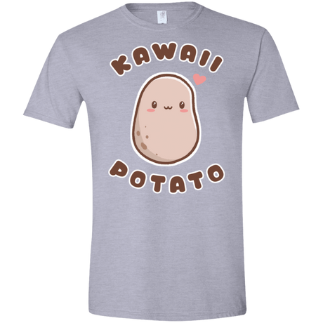 T-Shirts Sport Grey / X-Small Kawaii Potato Men's Semi-Fitted Softstyle