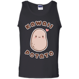 T-Shirts Black / S Kawaii Potato Men's Tank Top