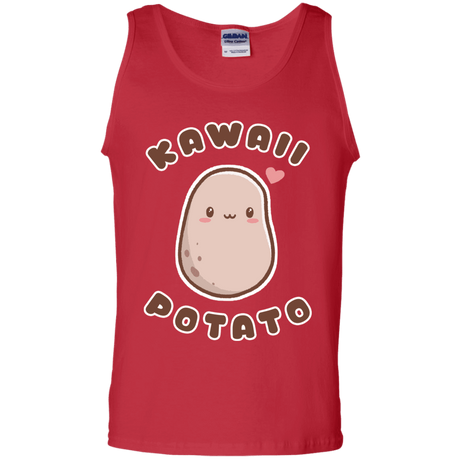 T-Shirts Red / S Kawaii Potato Men's Tank Top