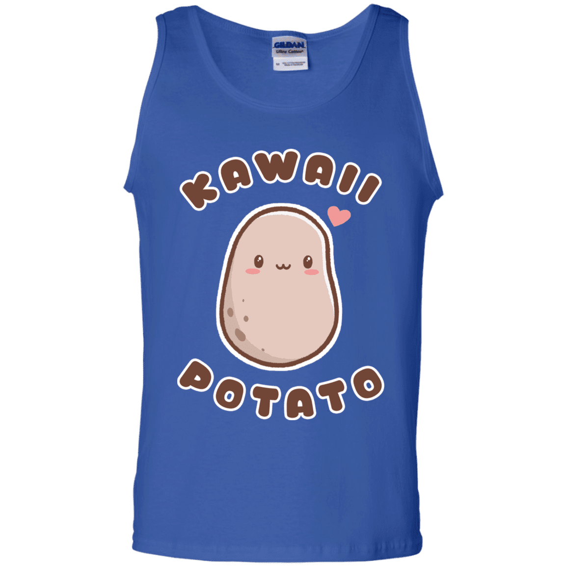 T-Shirts Royal / S Kawaii Potato Men's Tank Top