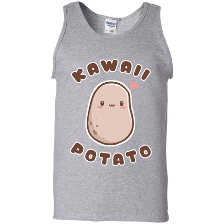 T-Shirts Sport Grey / S Kawaii Potato Men's Tank Top