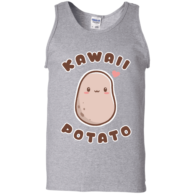 T-Shirts Sport Grey / S Kawaii Potato Men's Tank Top