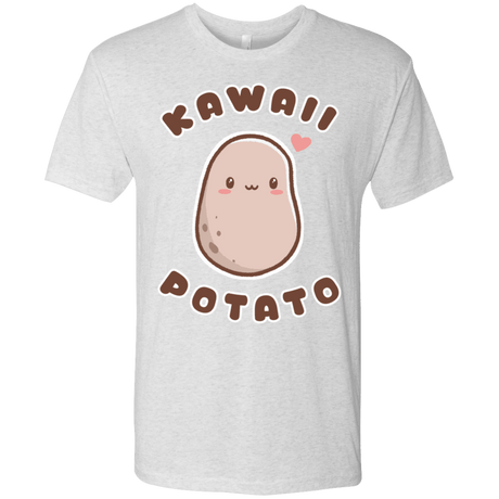 T-Shirts Heather White / S Kawaii Potato Men's Triblend T-Shirt