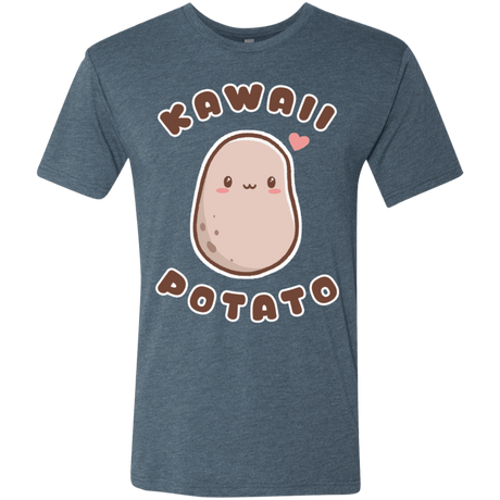 T-Shirts Indigo / S Kawaii Potato Men's Triblend T-Shirt