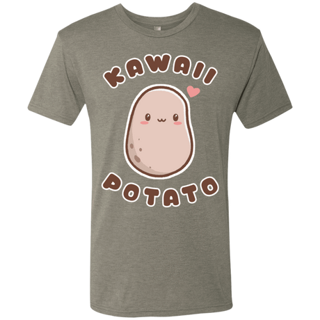 T-Shirts Venetian Grey / S Kawaii Potato Men's Triblend T-Shirt