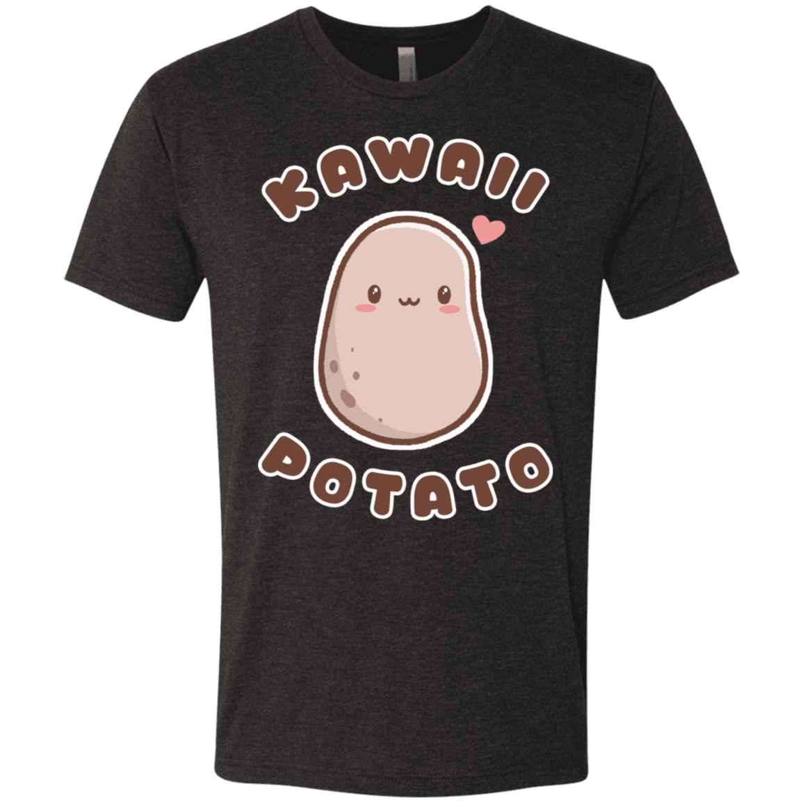 T-Shirts Vintage Black / S Kawaii Potato Men's Triblend T-Shirt