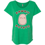 T-Shirts Envy / X-Small Kawaii Potato Triblend Dolman Sleeve