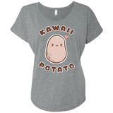 T-Shirts Premium Heather / X-Small Kawaii Potato Triblend Dolman Sleeve