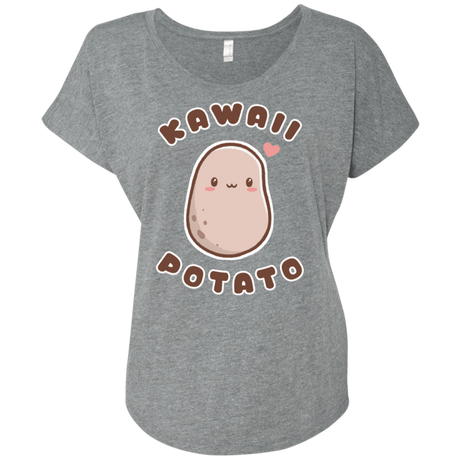 T-Shirts Premium Heather / X-Small Kawaii Potato Triblend Dolman Sleeve