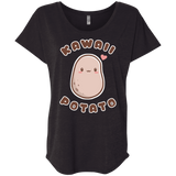 T-Shirts Vintage Black / X-Small Kawaii Potato Triblend Dolman Sleeve