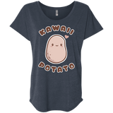 T-Shirts Vintage Navy / X-Small Kawaii Potato Triblend Dolman Sleeve