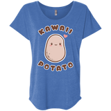 T-Shirts Vintage Royal / X-Small Kawaii Potato Triblend Dolman Sleeve