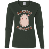 T-Shirts Forest / S Kawaii Potato Women's Long Sleeve T-Shirt