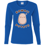 T-Shirts Royal / S Kawaii Potato Women's Long Sleeve T-Shirt