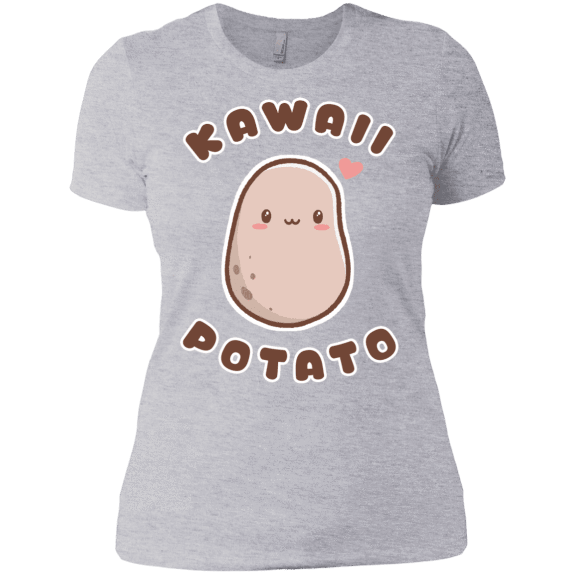 T-Shirts Heather Grey / X-Small Kawaii Potato Women's Premium T-Shirt