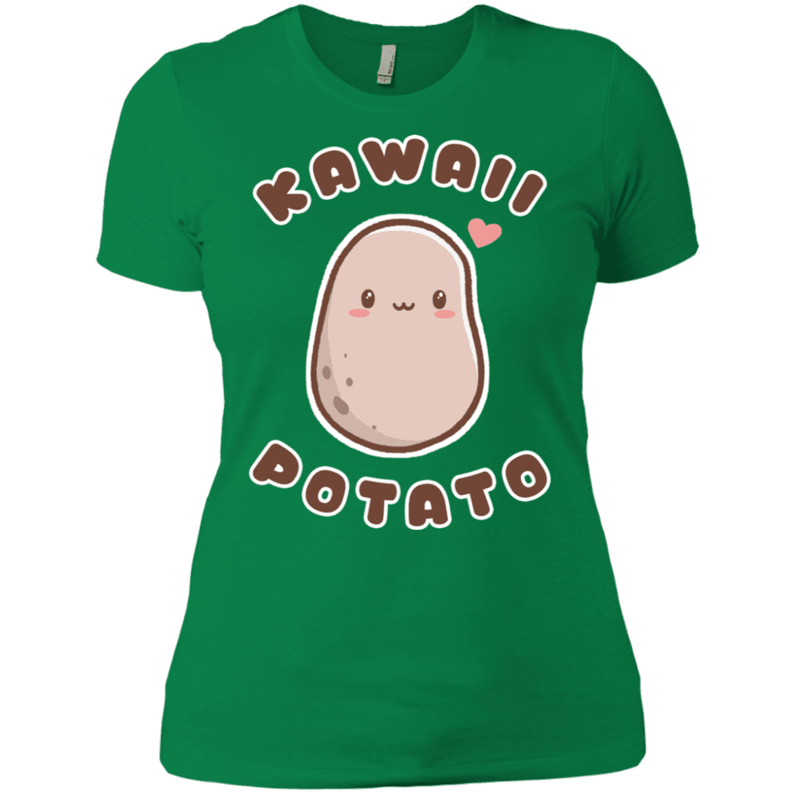 T-Shirts Kelly Green / X-Small Kawaii Potato Women's Premium T-Shirt