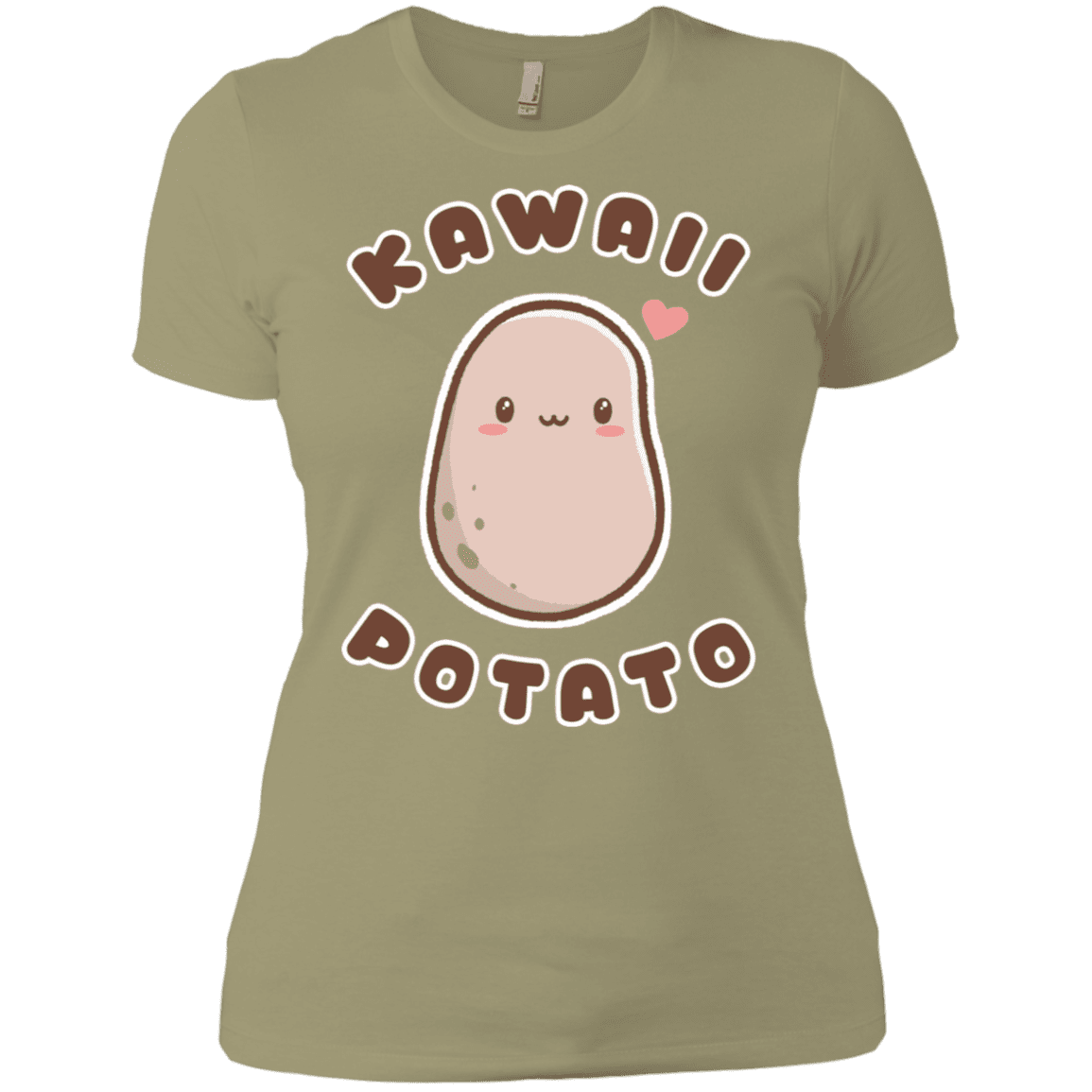 T-Shirts Light Olive / X-Small Kawaii Potato Women's Premium T-Shirt