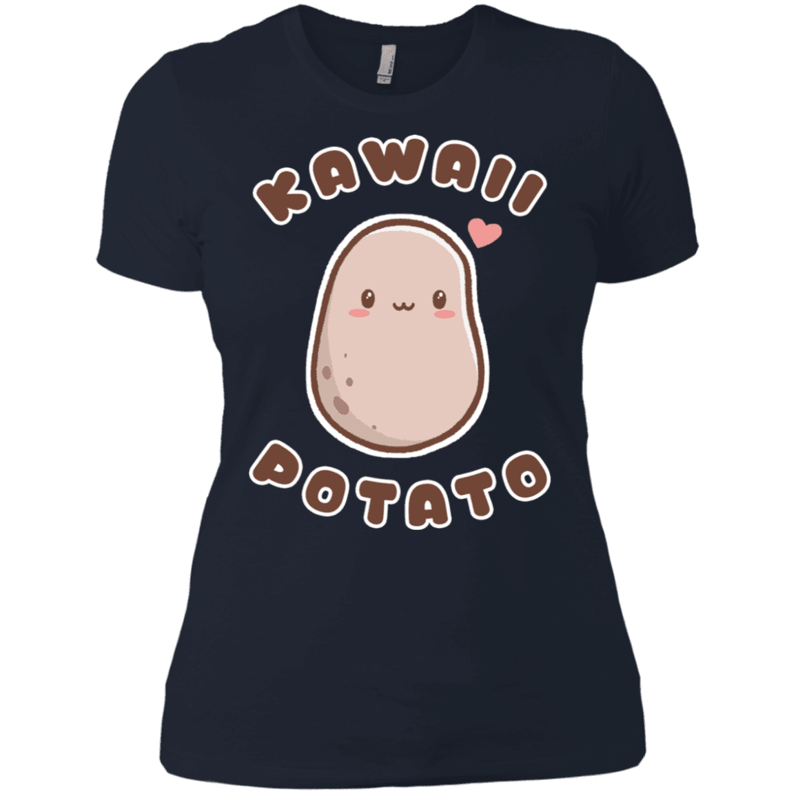 T-Shirts Midnight Navy / X-Small Kawaii Potato Women's Premium T-Shirt