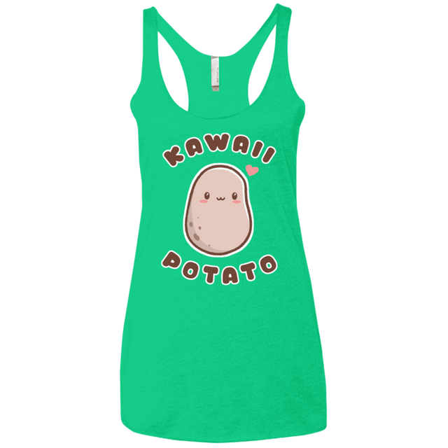 T-Shirts Envy / X-Small Kawaii Potato Women's Triblend Racerback Tank