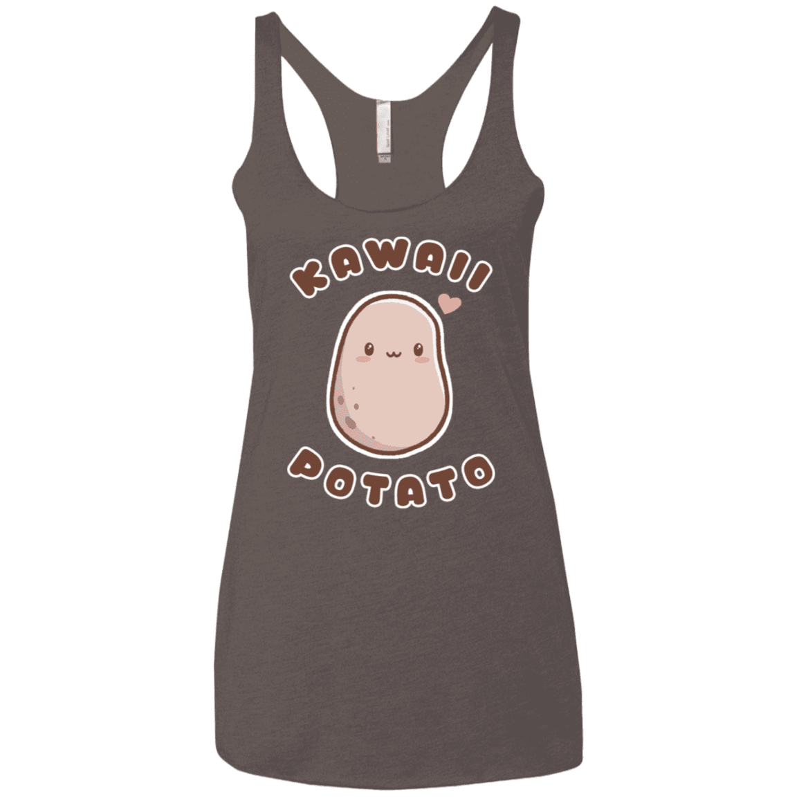 T-Shirts Macchiato / X-Small Kawaii Potato Women's Triblend Racerback Tank