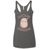 T-Shirts Premium Heather / X-Small Kawaii Potato Women's Triblend Racerback Tank