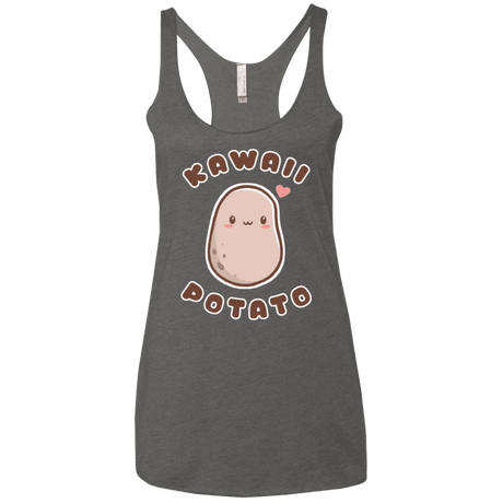 T-Shirts Premium Heather / X-Small Kawaii Potato Women's Triblend Racerback Tank