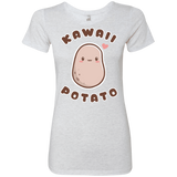 T-Shirts Heather White / S Kawaii Potato Women's Triblend T-Shirt