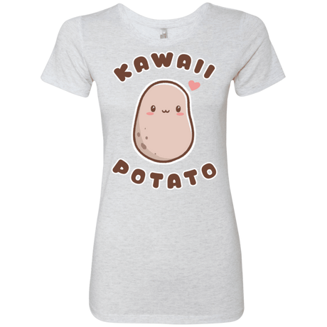 T-Shirts Heather White / S Kawaii Potato Women's Triblend T-Shirt