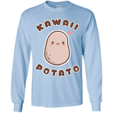 T-Shirts Light Blue / YS Kawaii Potato Youth Long Sleeve T-Shirt