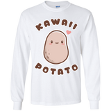 T-Shirts White / YS Kawaii Potato Youth Long Sleeve T-Shirt